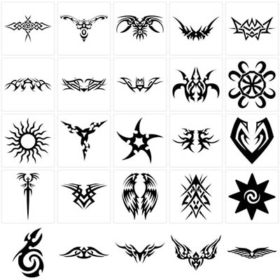 Egyptian Tribal Symbol Designs Fake Temporary Water Transfer Tattoo Stickers NO.10320